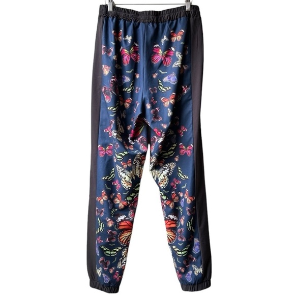 Terez Blue Pink Red kaleidoscope butterfly jogger RipStop Track Pants Sz L - Picture 10 of 15